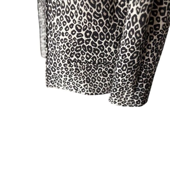 Ann Taylor Women's M Leopard Print Open Front Cropped Jacket Multicolor Casual - Picture 2 of 7